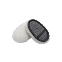 Finger Wash Mitt, Soft, Merino wool, White