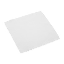 Microfibre cloth suede 12 x 12 cm white