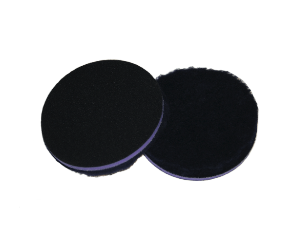 Абразивний полірувальний круг з натуральної овчини Wool Polishing Pad 155mm, Purple