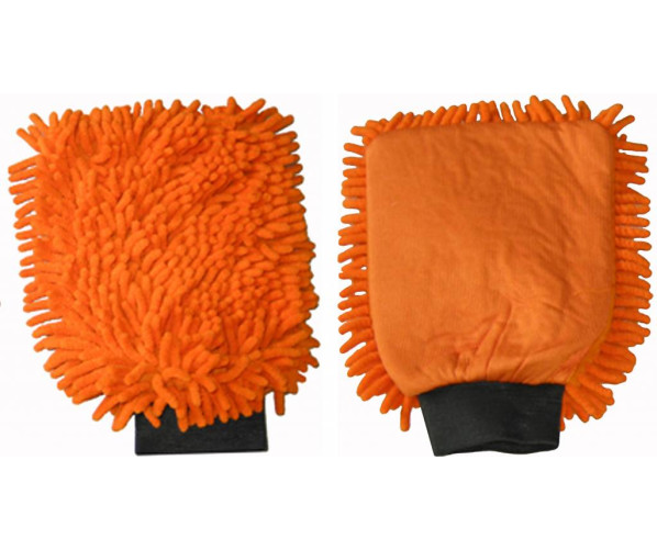 Рукавиця для миття автомобіля 2 в 1
 Washing glove Microfibre ''Rasta'' orange