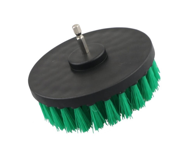 Щітка-насадка на дриль середньої жорсткості Nylon Power Brush Tile Drill Green Medium DETAILER