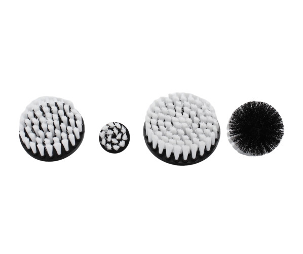 Набір з 4 шт м'яких щіток-насадок на шуруповерт Set of 4 brushes (white soft fibers) for drill