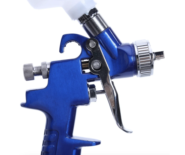 Краскопульт міні пневматичний HVLP Mini Air Spray Gun blue 0.8 MM 