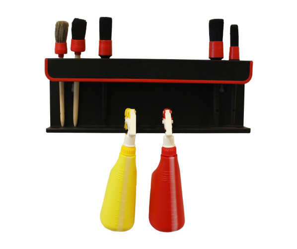 Настінна полиця для пензлів та пляшок з тригером Rack for detailing brushes / spray bottles