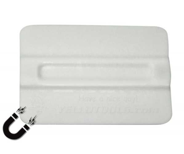 TonnyMag Basic Plastic-Squeegee, ·White, Teflon Ракель для поклейки плівки, білий (93°)