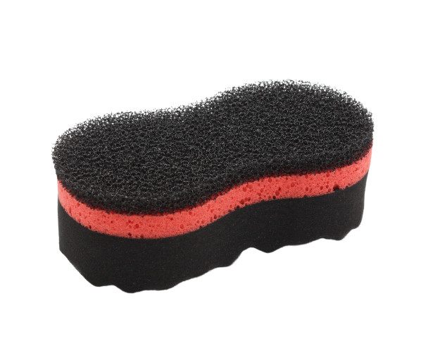 Губка DUO со слоем против насекомых для мытья авто Duo sponge black-red with anti-insect layer