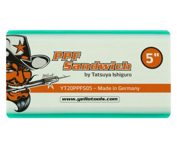 Plastic Squeegee PPF Sandwich 5" Ракель для пленки с заостренными краями 5"