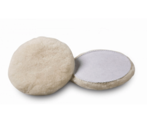 Абразивный полировальный круг из натуральной овчины Wool Pads 50/70 mm, White 