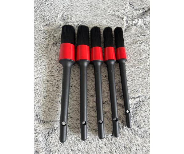 Detailer brush Detail Cleaning Brush Set  5 pc red,  фото