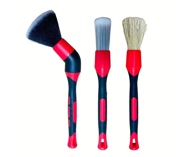 Набір дітей щіток з універсальним роз'ємом Premium Car Detailing Brush (3 pcs)