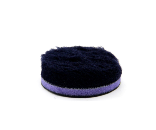 Абразивный полировальный круг из натуральной овчины Wool Polishing Pad 75 мм, Purple
