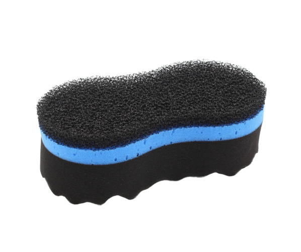 Губка DUO со слоем против насекомых для мытья авто Duo sponge black - blue with anti-insect layer