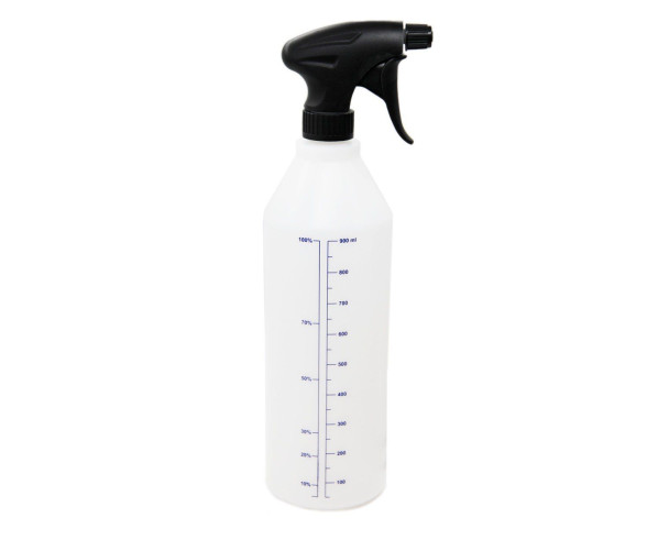 Пляшка з розпилювачем Bottle White Silk-Skreen + Sprayeer Vela Black