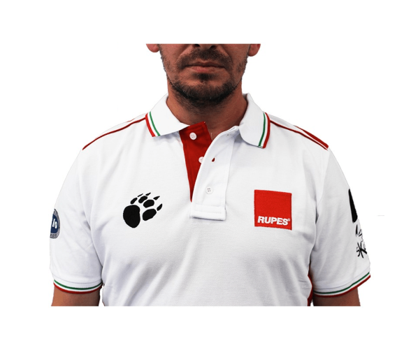 Брендовая рубашка-поло BigFoot Polo Racing White/Red M