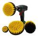 Set of 4 brushes (yellow hard fibers) for drill DeWitte