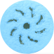Абразивний полірувальний круг з мікрофібри Microfiber Polishing Pad Blue 170 мм