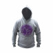 Hooded Sweatshirt S,  Grey / Purple Nanolex